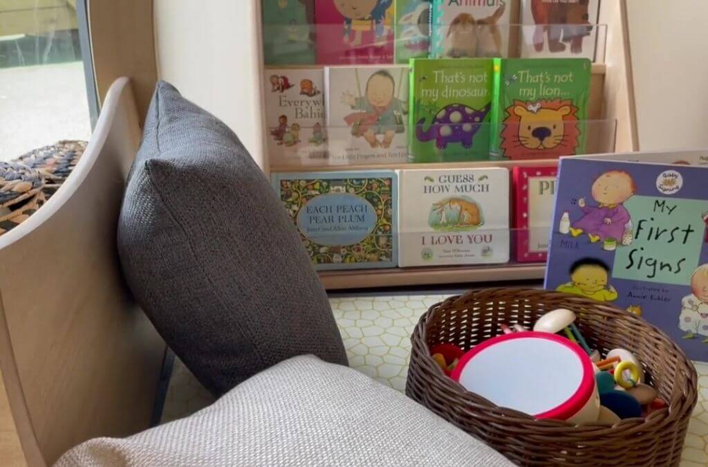 Nursery reading area