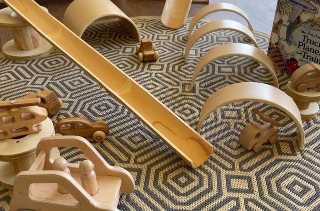 Wooden soft play nursery room