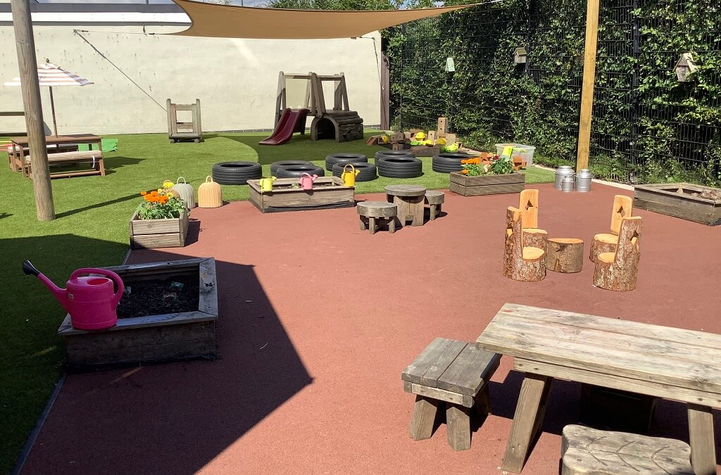 Outdoor play are with canopy