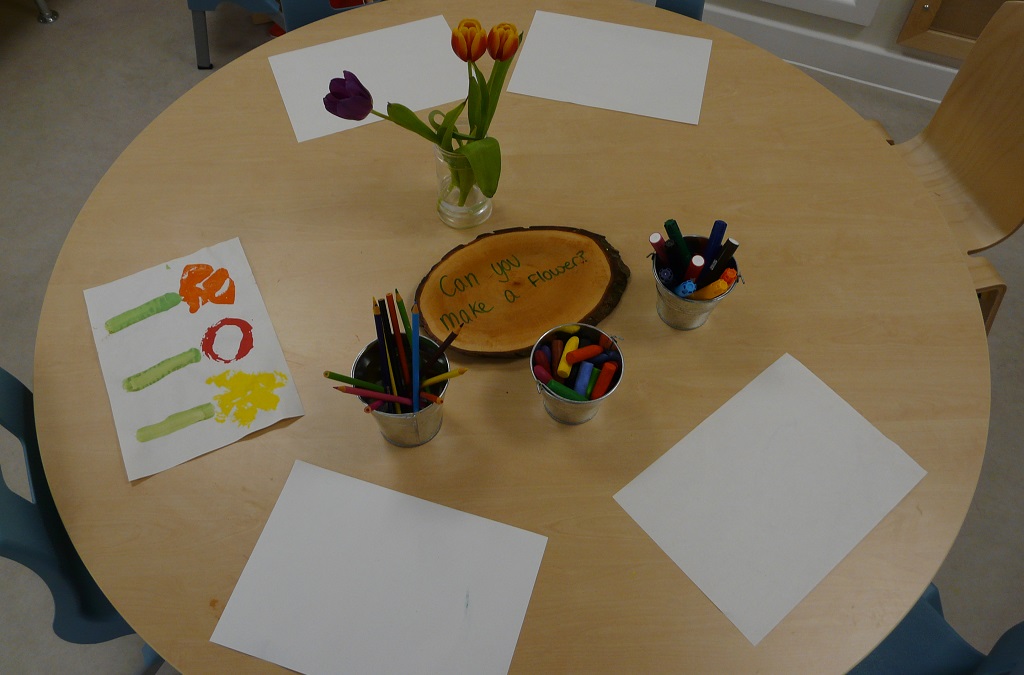 Indoor nursery art station
