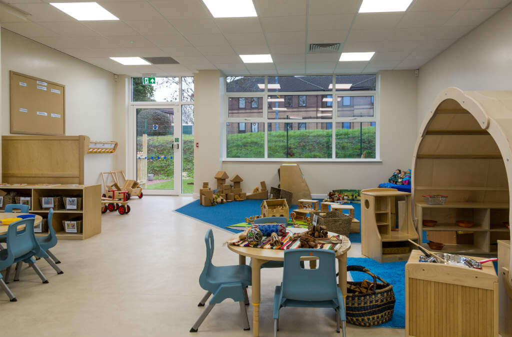 Indoor nursery play area
