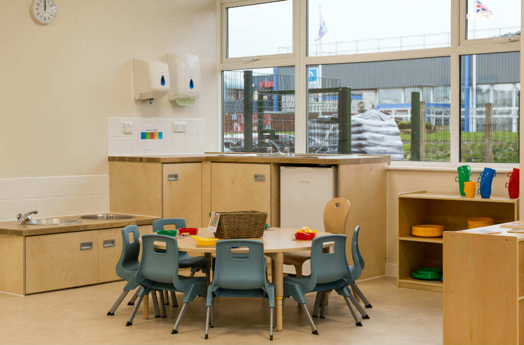 Nursery childs eating area
