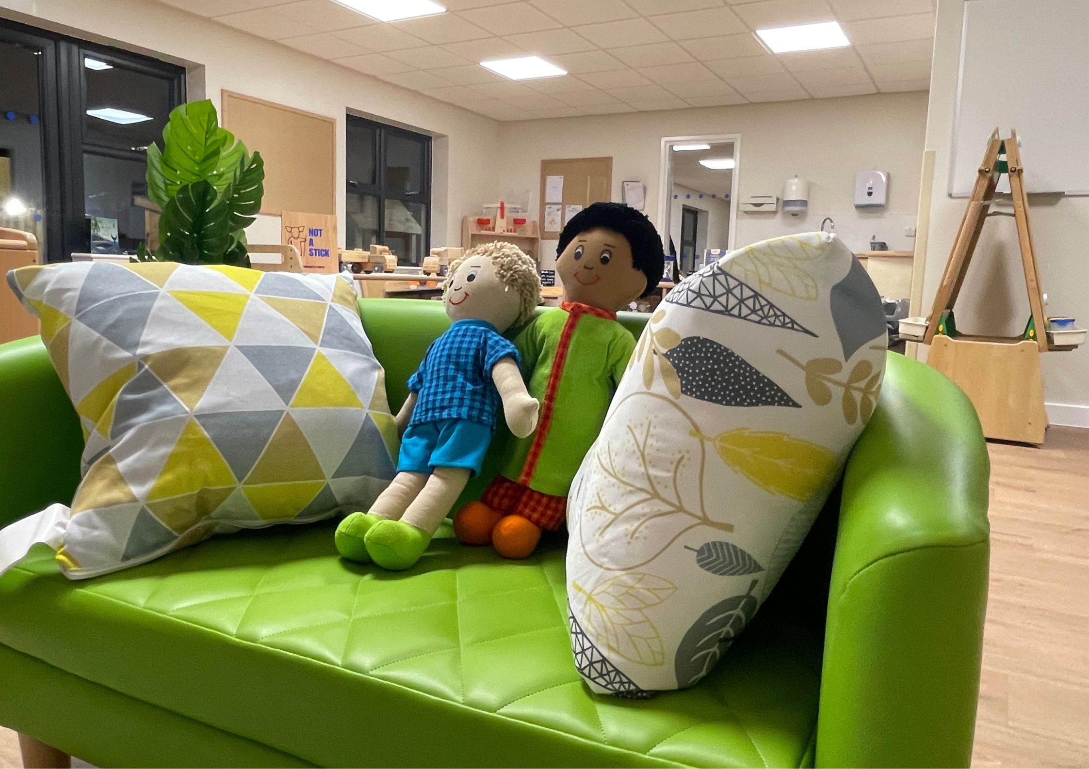 Close up of toys at Nursery