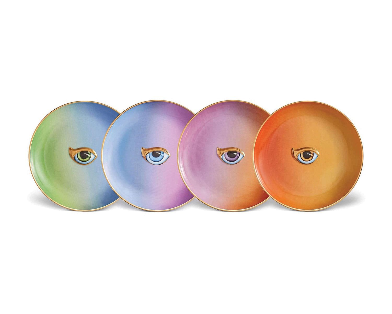 L'Objet Lito Eye Canape Plates, Set of 4 bloomingdale's wedding registry ideas