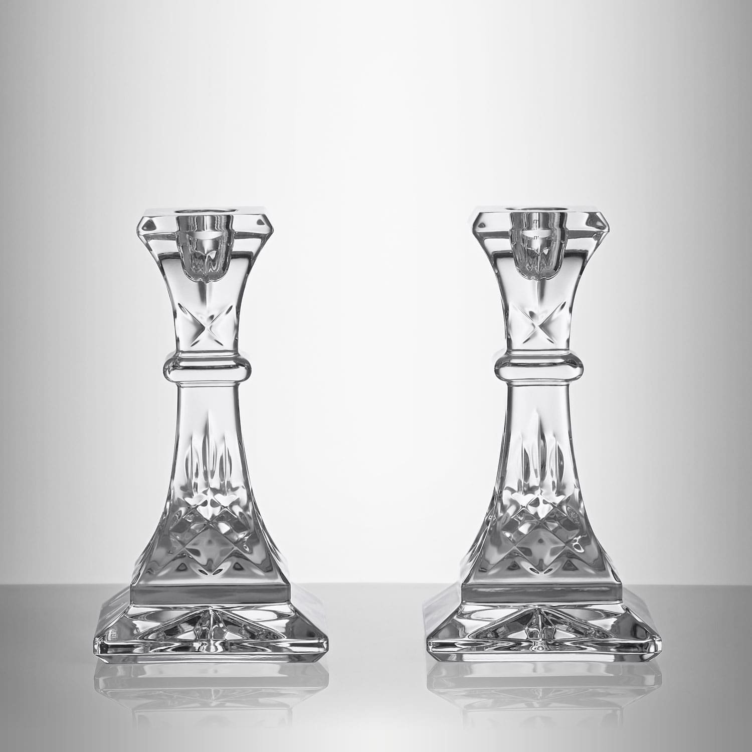 Waterford Lismore 6 inch candlesticks Gearys wedding registry ideas